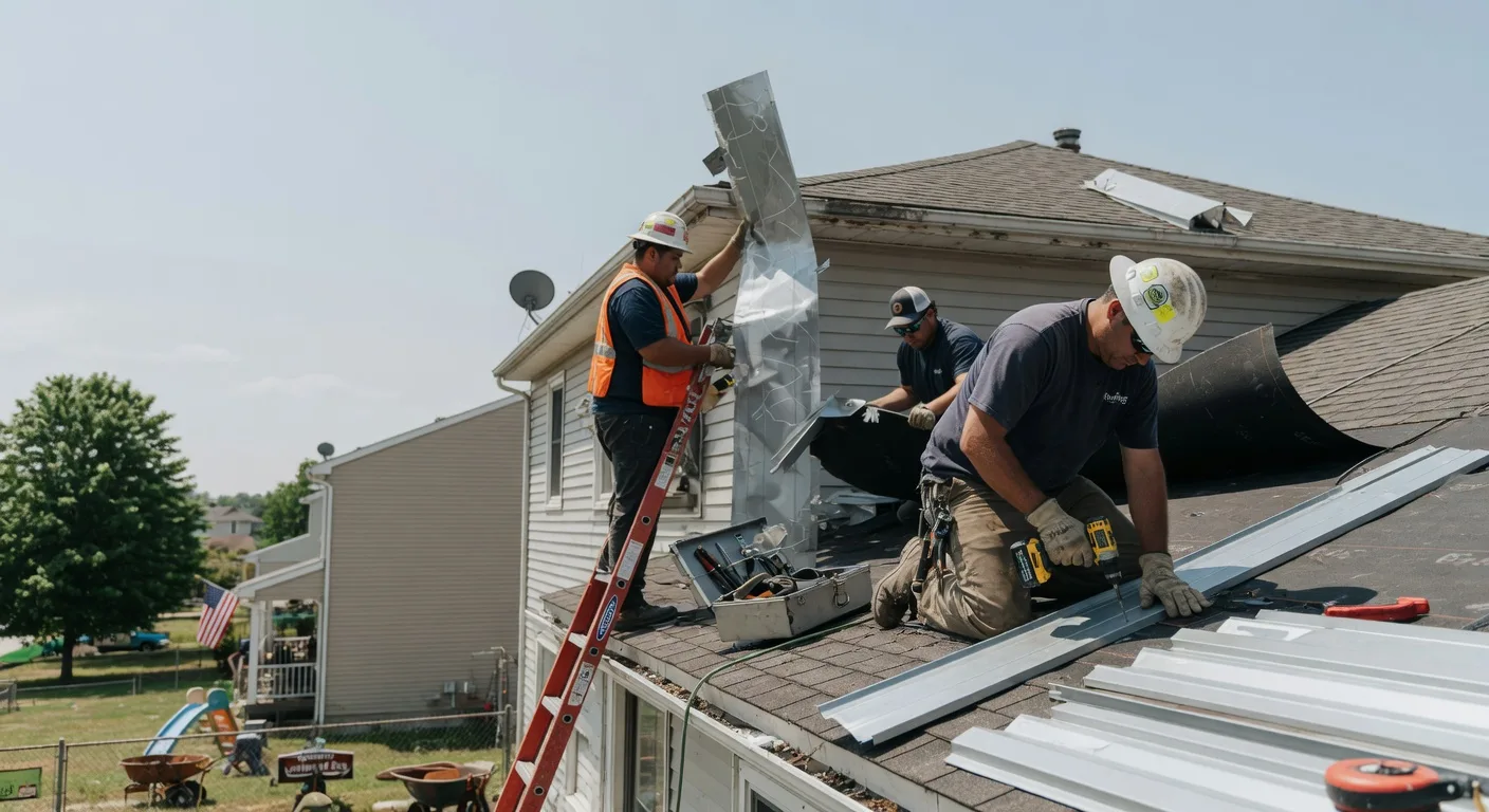 Storm Damage Metal Roof Repair in Burnsville, WV